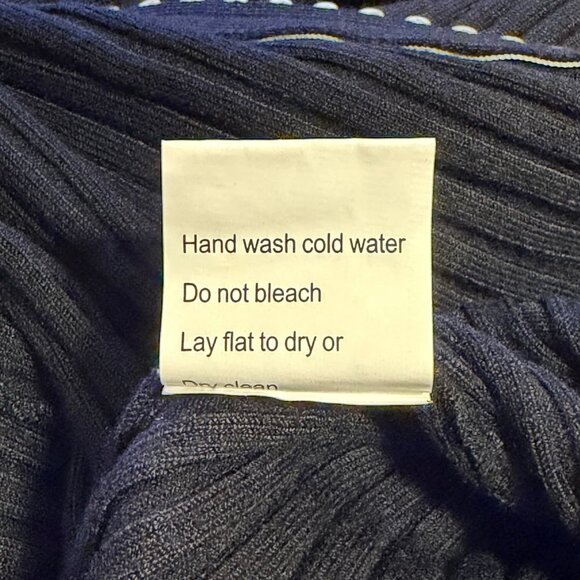 Belldini Black & White Ruffle Rhinestone Zip Front Sweater - NYE Top - Size S - Picture 6 of 6